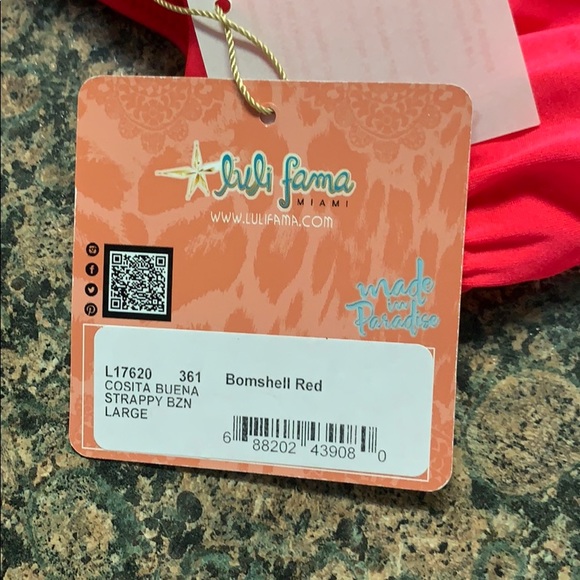 Pink/red luli fama Bikini bottoms - Picture 5 of 5